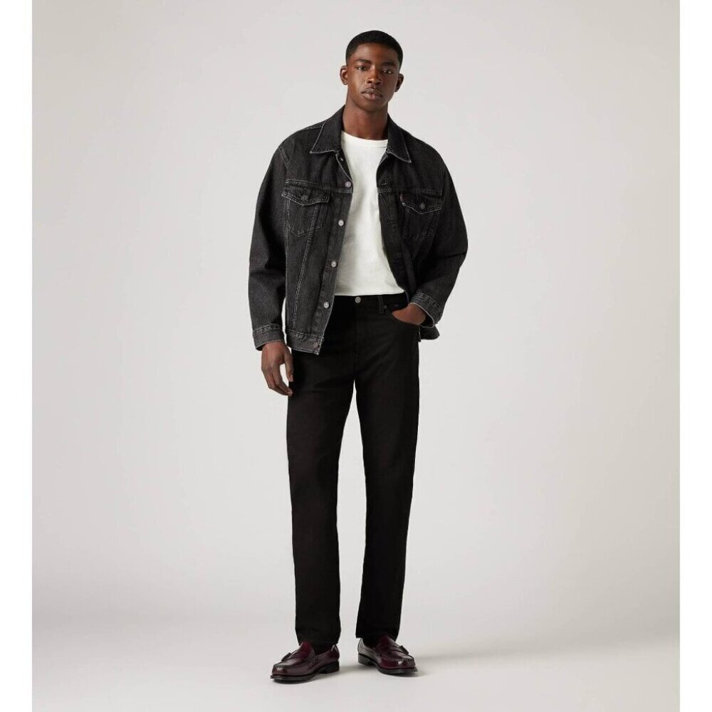 Levi's Men's 502 Taper Jeans Nightshine Black | w33 L30 - Picture 7 of 9